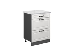 Móveis de cozinha R-Line, Mármore PT 60 cm, Branco Country, Vicco