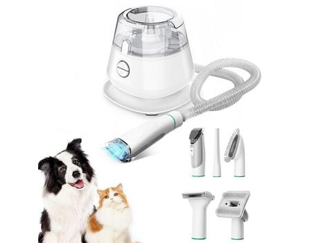 Máquina de Cortar Cão a Vácuo INSE P20 5 em 1 Aparador de Pêlos para Cão e Gato