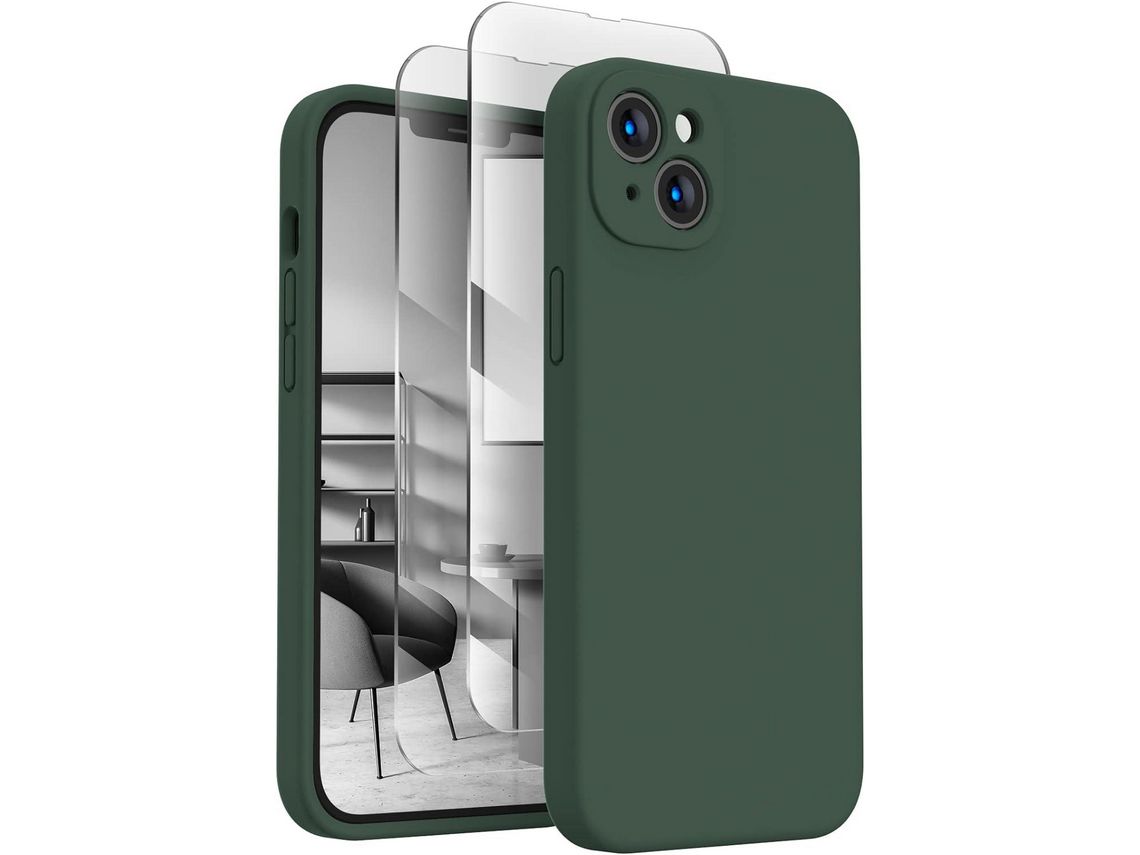 Capa para iPhone 15 Pro Textura Macia Verde