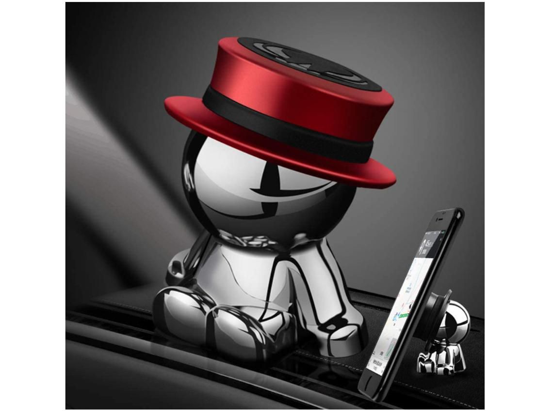 Suporte Carro para iPhone 11 Pro/11/12 YIZHOOD Magnética Vermelho