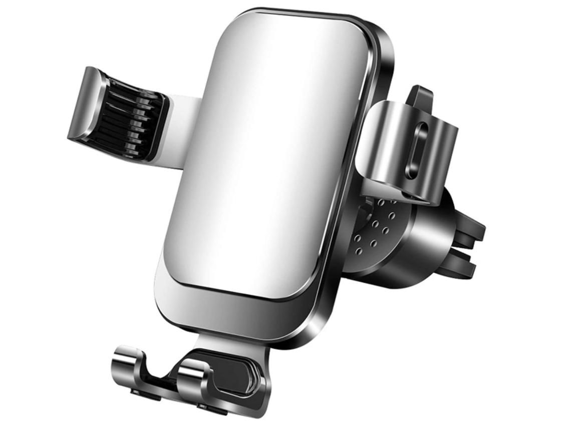 Suporte Universal Automotivo Ventilação Automotiva Berço Gravidade Suport YIZHOOD Prateado