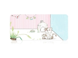 Mousepad Grande Com Desenho Animado Fofo, 900x400x3mm, Para Teclado E Mouse, Ideal Para Jogos. Olysi Shop