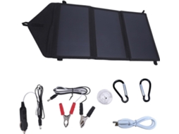 Kit Painel Solar Portátil, Carregador Bateria Solar, Kit Carregador Solar Portátil P Gokoco
