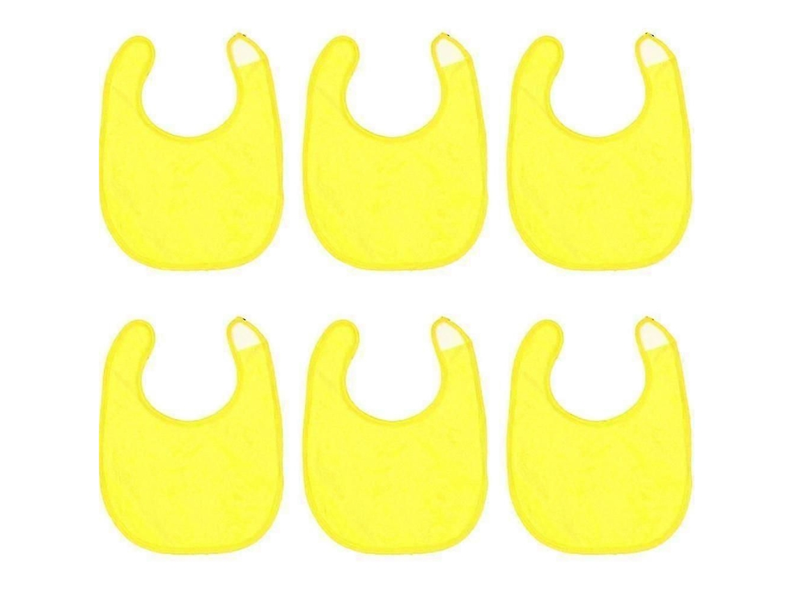 Pacote Com 6 Babadores Impermeáveis ​​para Meninas, Babador De Algodão Felpudo, Malha Lisa, Babadores Para Alimentação Infantil - Menina - 26