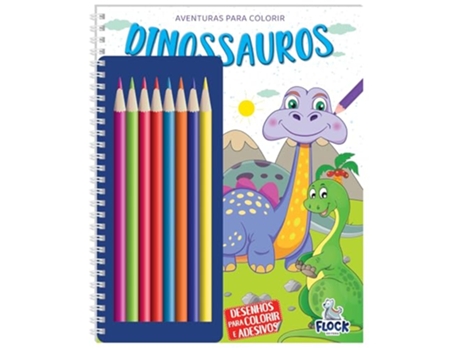Livro Aventuras Para Colorir Dinossauros De Blu (português Do Brasil)