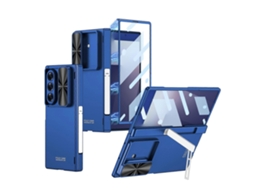 Capa Para Celular Gkk Com Dobradiça Magnética Integrada, Janela De Pressão E Suporte Lateral Para Samsung Galaxy Z Fold7 5g.