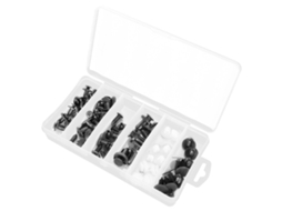 Clips De Fixação De Plástico Preto E Branco Para Remoção