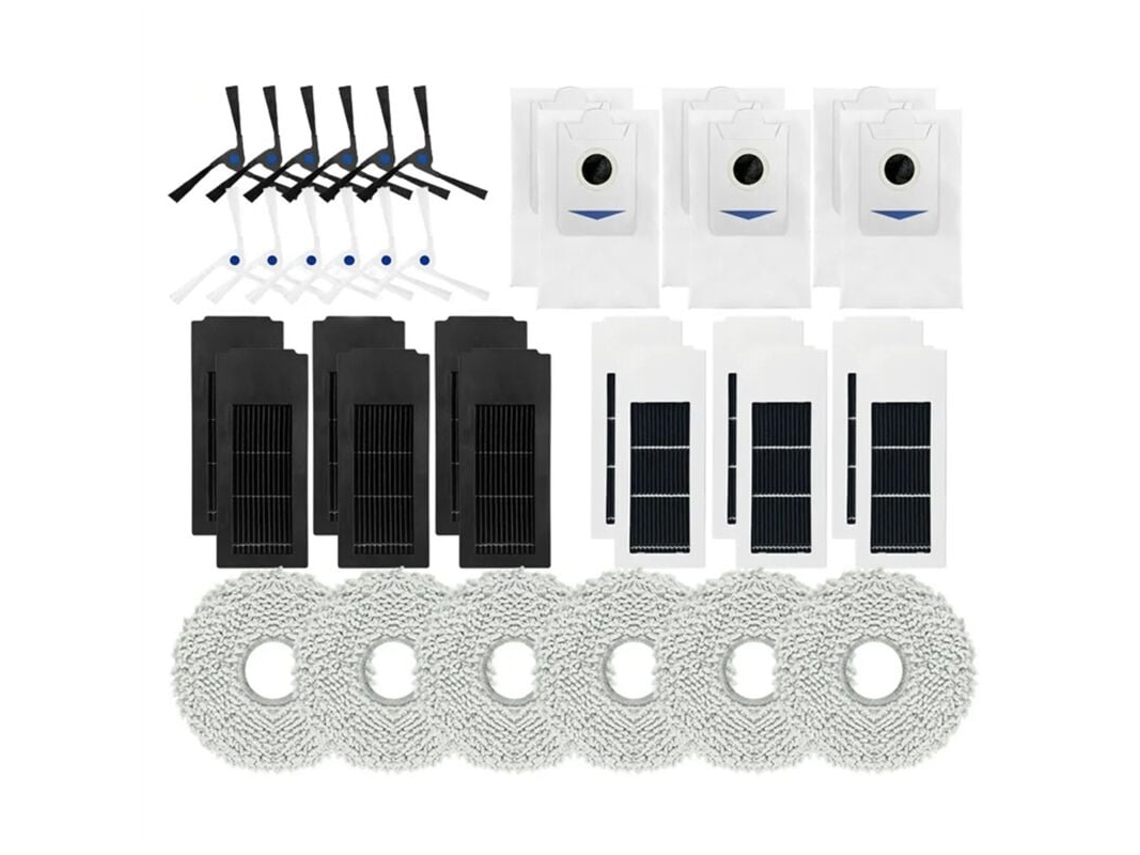 Para aspirador de pó robô Deebot X2/X2 Omni/X2 Pro, escova lateral, filtro HEPA, saco de pó, panos de limpeza, acessórios Slowmoose