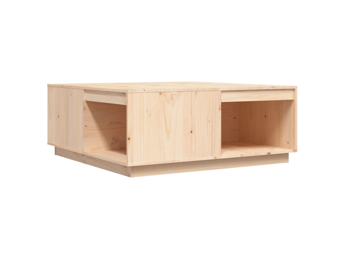 Coffee Table, Coffee Tables Vidaxl Marrom Madeira De Pinho (100 X 101 X 40.5 Cm)