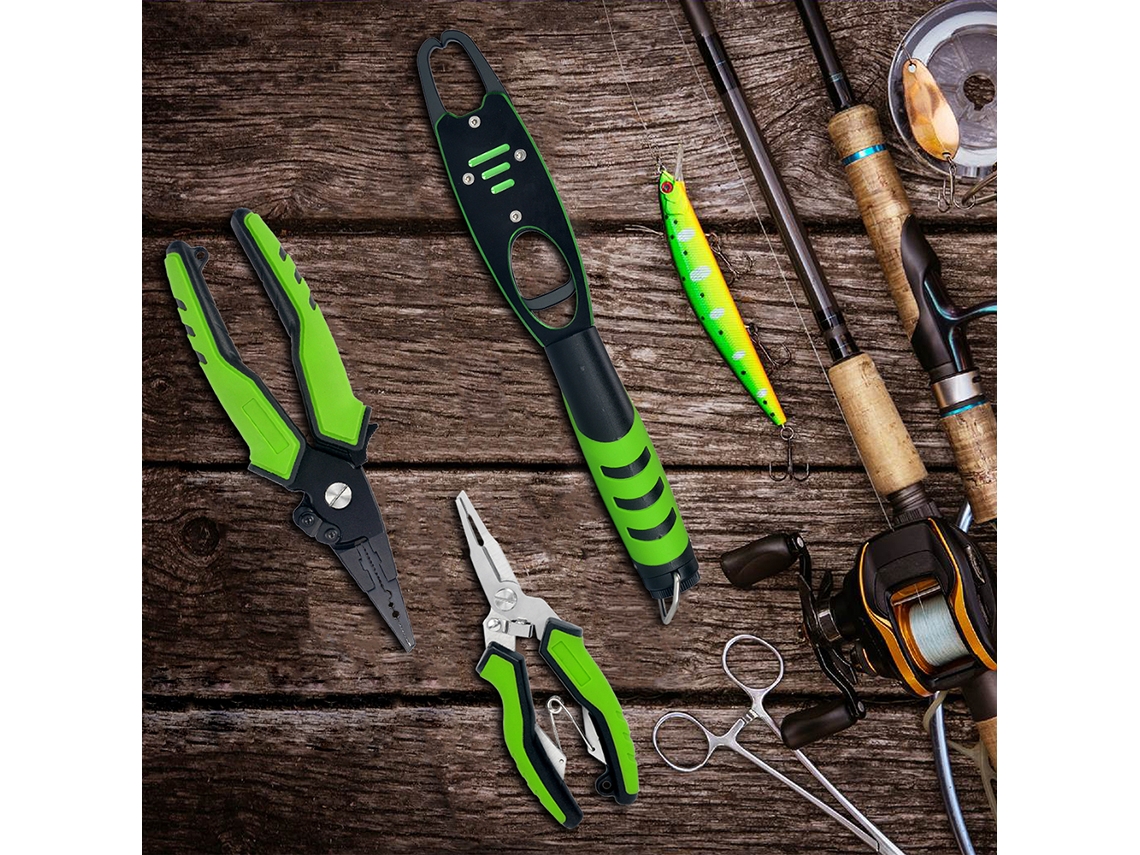 Alicate de Pesca Aço Inox com Cortador de Linha