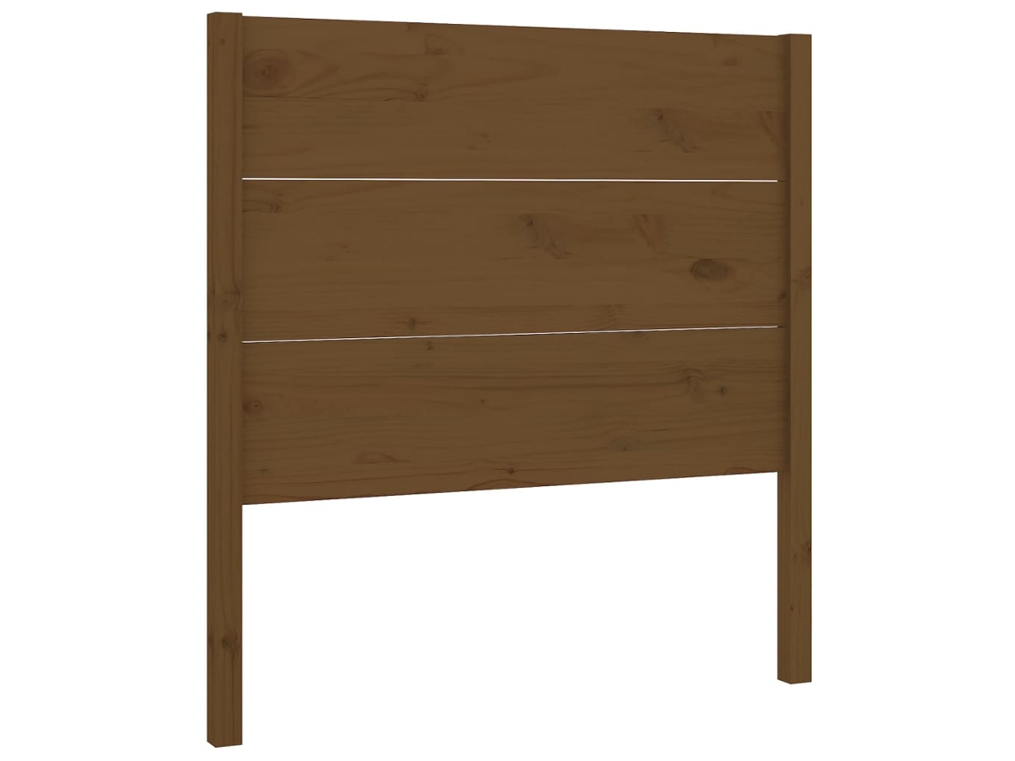Cabeceira de Cama MAISON EXCLUSIVE em Pinho Maciço Castanho Mel (106x4x100 cm)