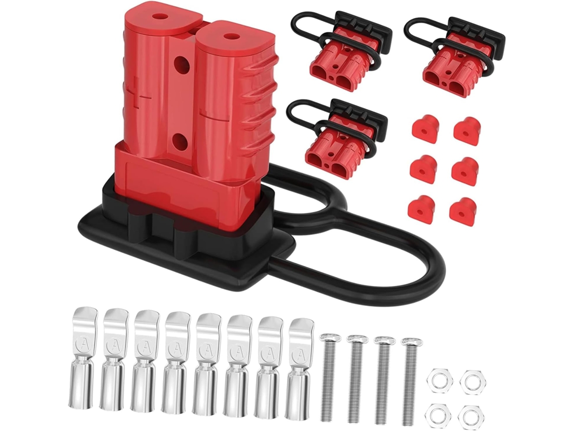 Conjunto De 4 Conectores Rápidos Bateria Para Reboques,terminais Revestidos Alta Resistência,