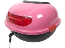 Baú Traseiro Para Motocicleta Com Encosto Em Pp Rosa, Caixa De Armazenamento, Suporte Para Bagagem, Ferramentas E Acessórios.