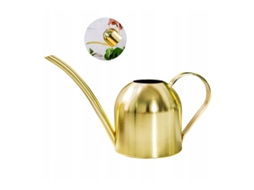 Regador de Aço Inoxidável para Jardim, Plantas e Uso Doméstico, 500ml, Dourado AQUAFORGE (b)