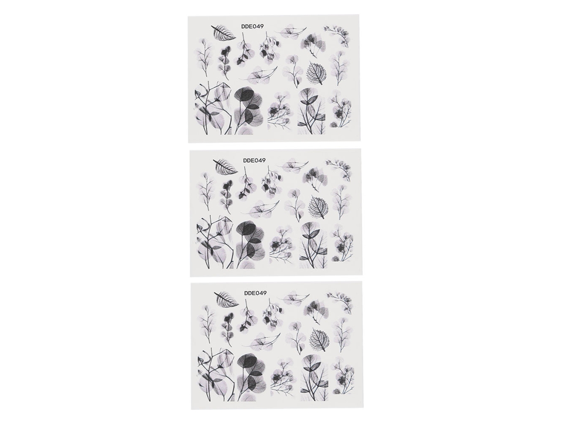 Stickers De Arte De Uñas 5d Autoadesivos Com Relevância Para Manicura Diy Ferramenta Dde049