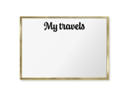 Magnetic Board My Travels For The Living Room Espelharte (70x50 Cm)