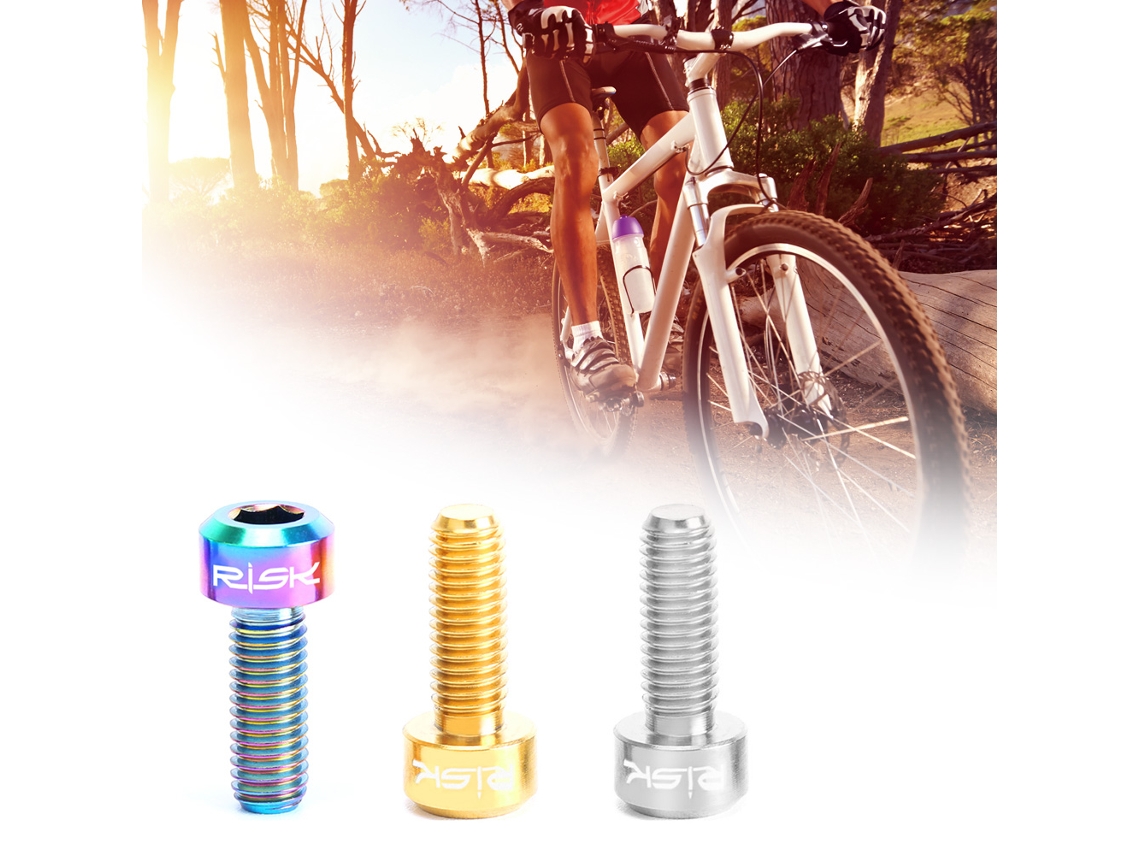 Parafusos De Titânio M5×14mm Para Alavanca De Marcha De Bicicleta Mtb Aço Inoxidável 2 Peças