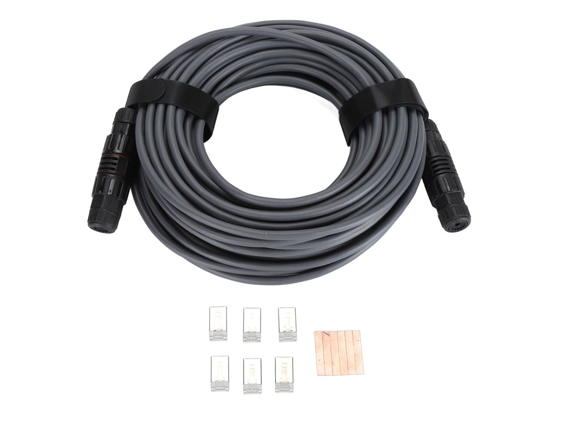 Cabo Extensão Starlink 75ft Ip68 À Prova D'água Cobre Sem Oxigênio 1000mbps Para Satélite Retangular V2
