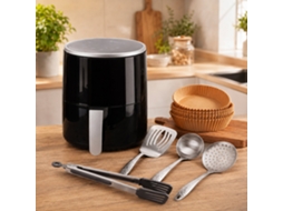 Fritadeira Elétrica Sem Óleo SWISS HOME 2,5l 1200w com formas e utensílios