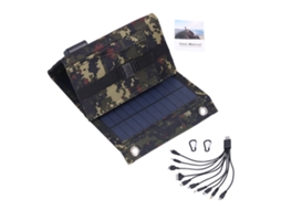 Laxiscreed Painel Solar Dobrável De 10w Para Carregamento Exterior E Aventura