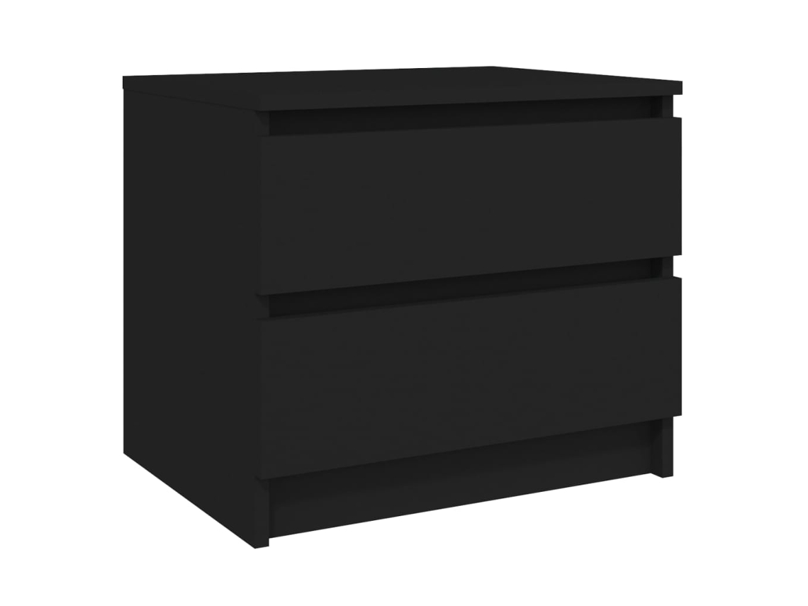 Bed Cabinet, Bed Cabinets Vidaxl Preto Madeira Processada (n/a)