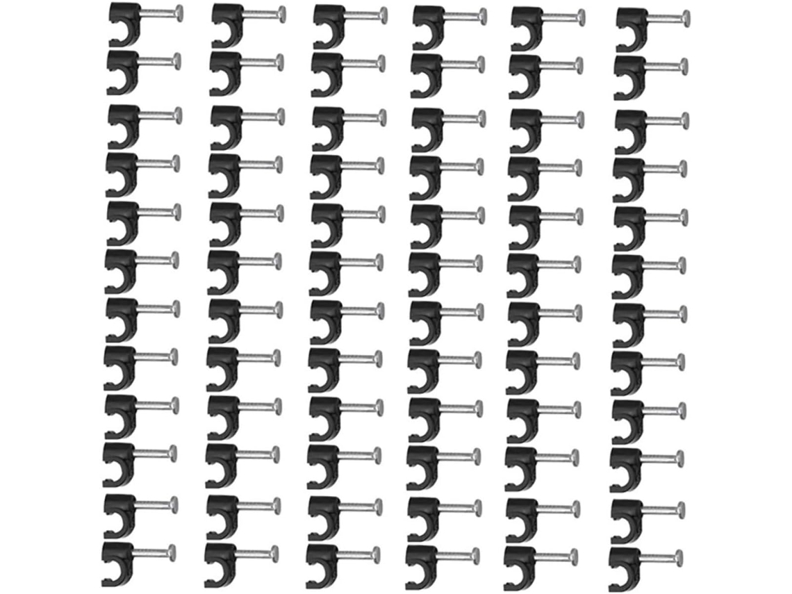 Presilhas Para Cabo Coaxial, Presilhas De Parede Para Tv E Ethernet, Montagem Reforçada.