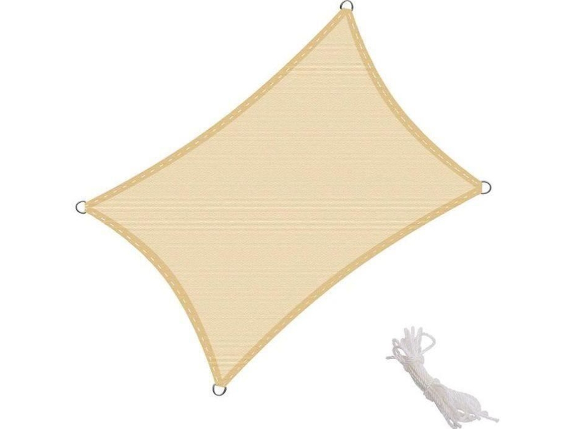 Kingshade Shade Sail - XX - Retangular - Amarelo - Respirável - Proteção UV S/MARCA