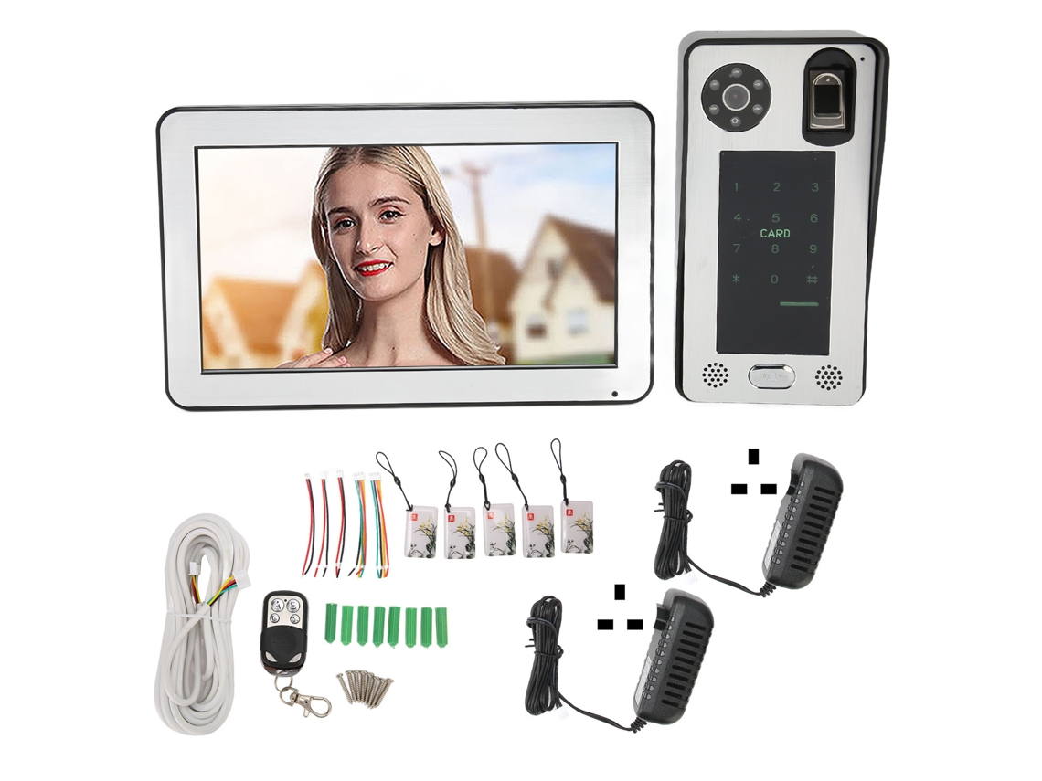Campainha De Vídeo Wifi Com Cartão Ic 10 Polegadas