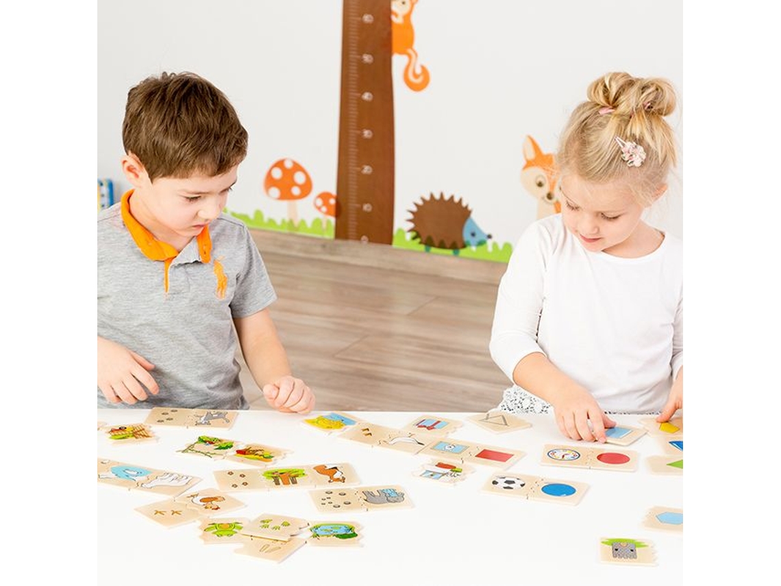 Quebra Cabeça De Madeira Beleduch Cognito, Brinquedo Educativo Com Formas.