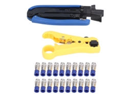 Kit de Ferramenta de Crimpagem com 1800 Terminais S/MARCA