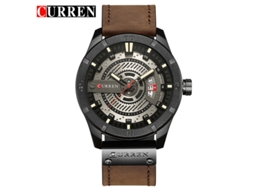 Relógio de Quartzo Casual Masculino MDUG (taupe)