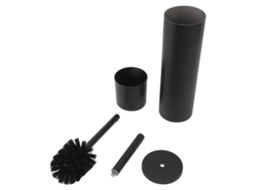 Escova e Suporte para Vaso Sanitário Aço Inox Flexível Conjunto Compacto