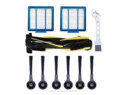 Conjunto De 10 Acessórios Para O Robô Aspirador Shark Iq R101ae Rv1001ae: Escova Principal E Filtro.