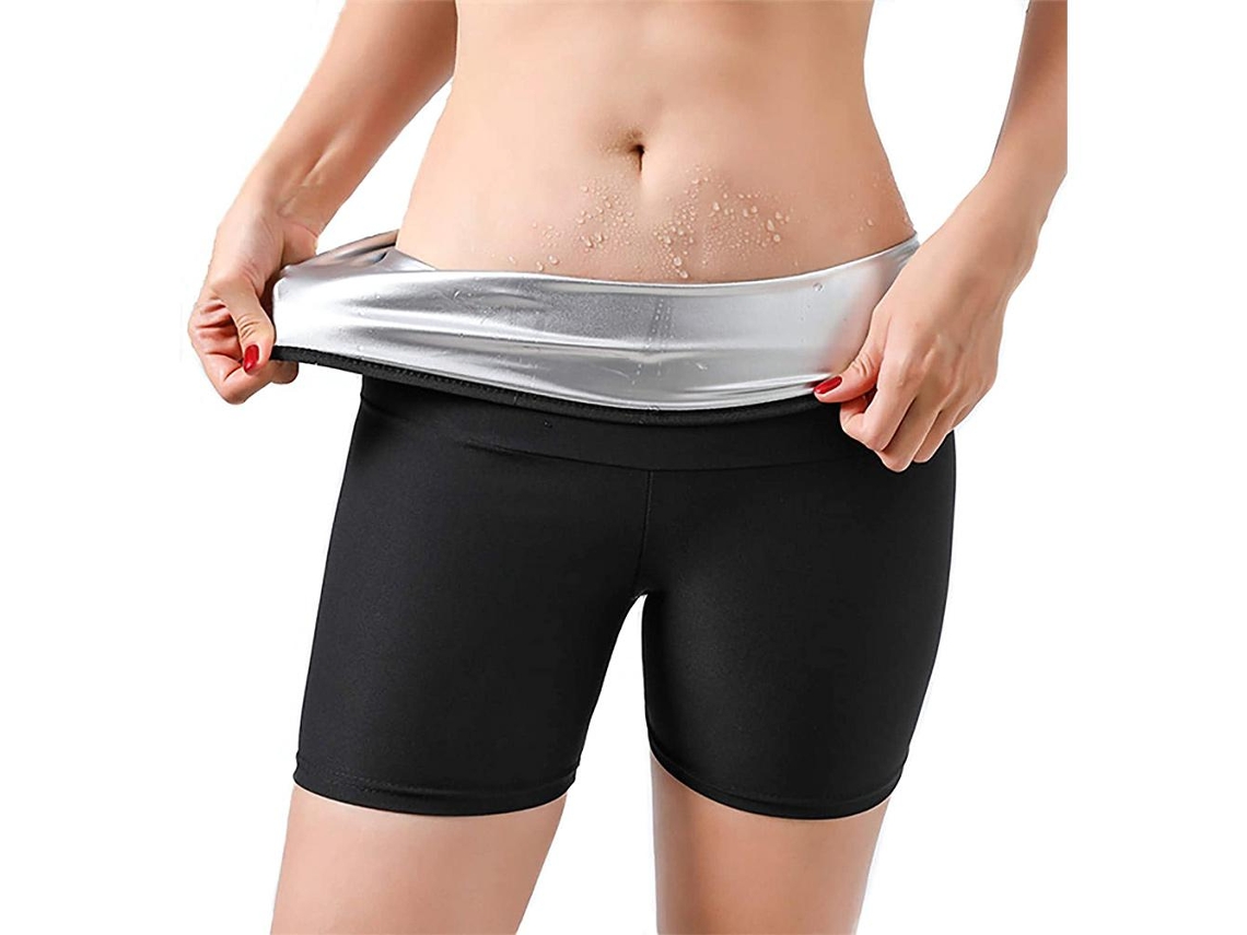 Calcinha Sauna 2 Em 1 Para Mulher Perda De Peso Slimming Treino Yoga Legging Compressiva