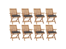 Folding Chair, Folding Chairs Vidaxl Antracite Madeira (n/a)