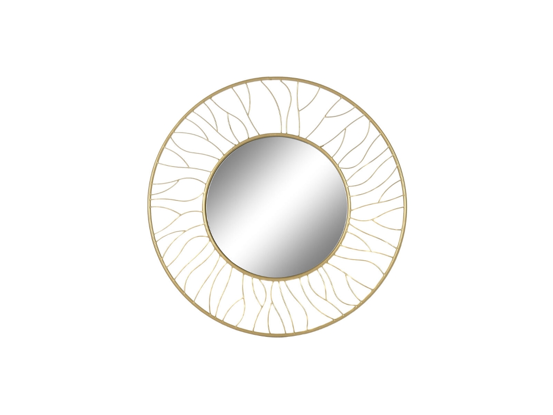 Espelho De Parede Home Esprit Dourado 70 X 2 X 70 Cm