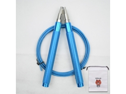 Corda de Pular com Travamento Automático Azul Metálico Corda Sobressalente Bolsa de Armazenamento Corda Resistente Ao Desgaste com 2,5 Mm de E