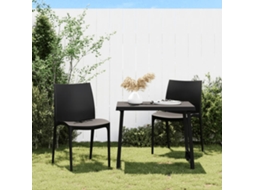 Vidaxl Cadeiras De Jardim 2 Pcs Polipropileno 50x46x80 Cm Antracite