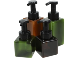 De 4 Frascos De Plástico Com Bomba Dosadora Para Shampoo E Loção Em Espuma.