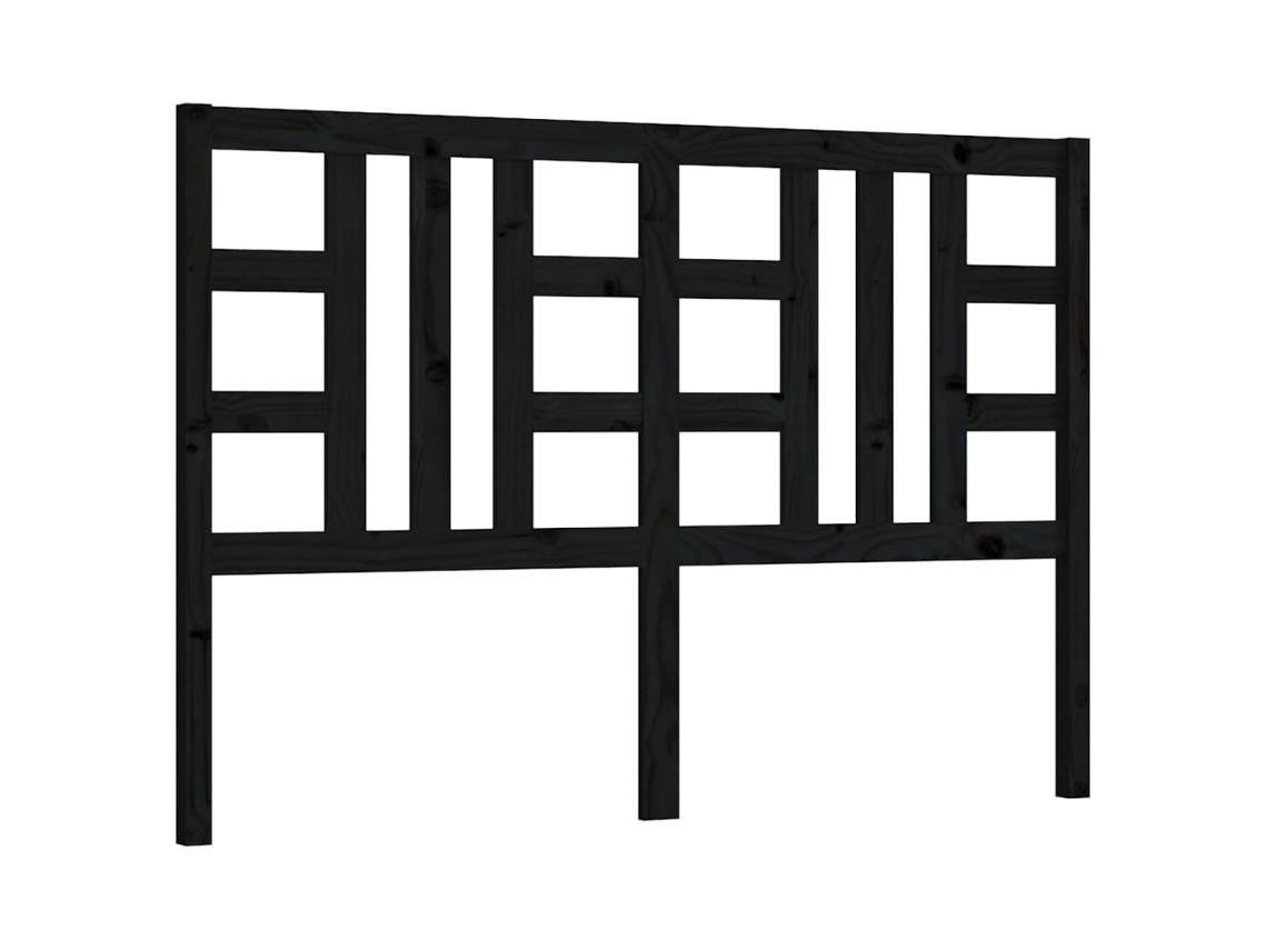 Bed Headboard, Bed Headboards Vidaxl Preto Madeira De Pinho (166 X 100 Cm)