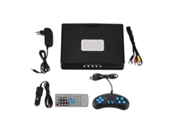 Aetheria reprodutor Dvd Portátil Lcd 9 Polegadas com Rádio Fm Jogo Usb Av Cd 270° Rotativo