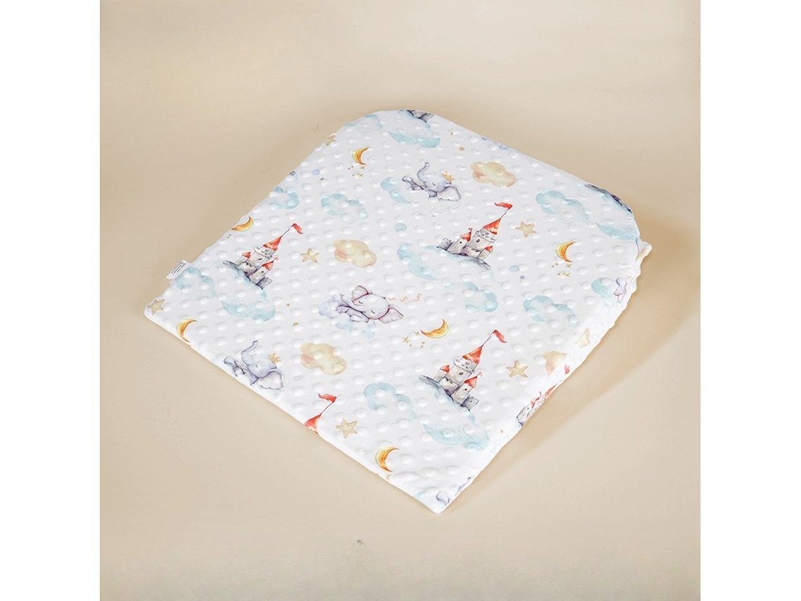 Almofada Cunha Infantil 45x45cm Tecido Tencel Veludo Tufado Reino Sonhos Panoona