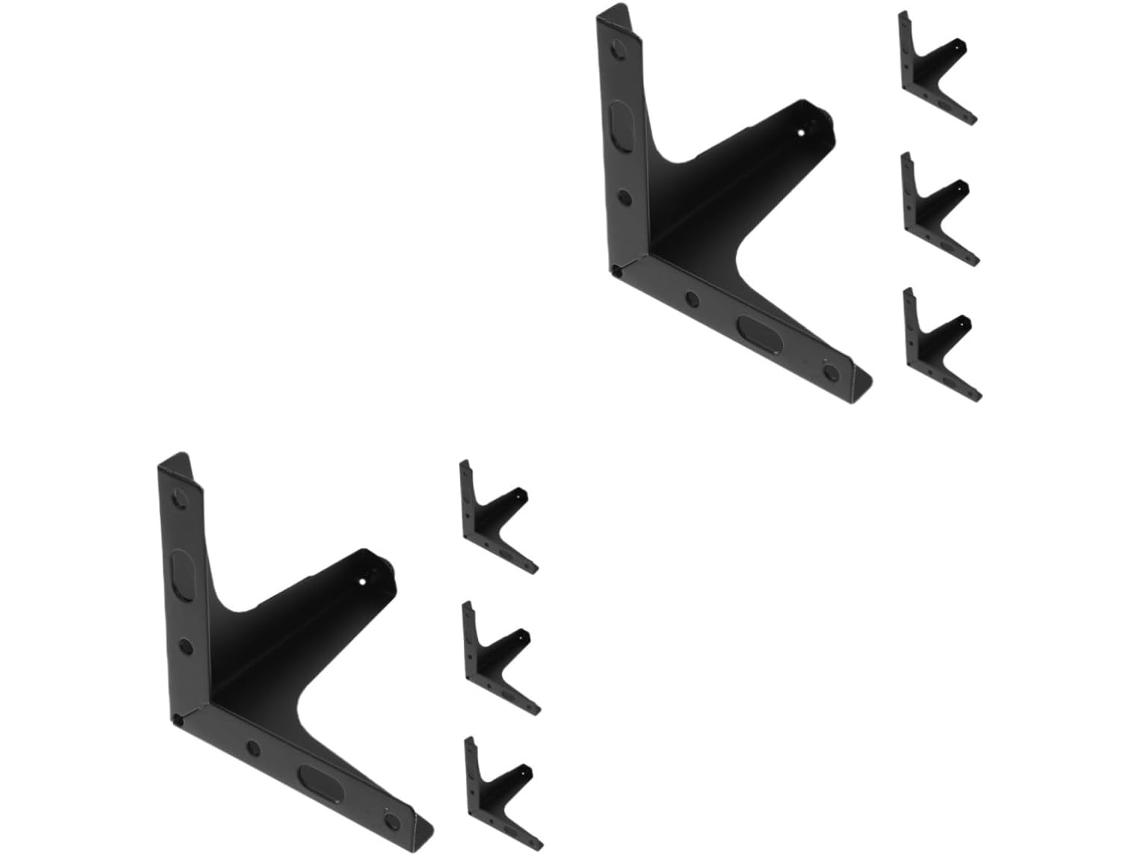 Conjunto De 8 Pés Metal Triangulares Reposição Para Móveis, Como Cômodas, Armários, Sofás E Mesas