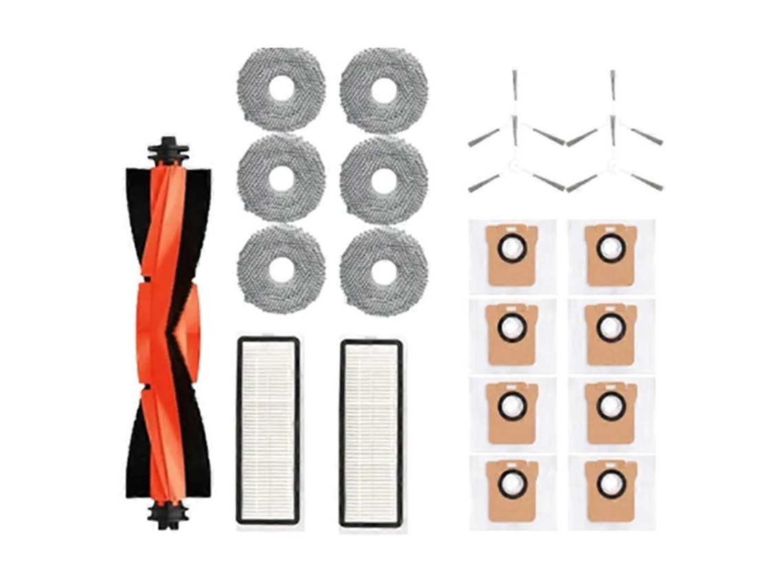 Compatível Com Xiaomi Robô Aspirador X20+/ X20 Plus Acessórios Saco Pó Pano Esfregão Principal Escova Lateral Filtro Hepa Peças Reposição