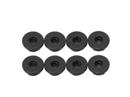 Mali 8 Peças Porcas Anti solta M2 de Liga de Alumínio com Revestimento de Nylon para Hexagonal Auto blocante para Scx24 1/24 Carro Rc Preto