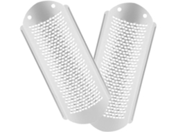 Lixas Para Os Pés, Confortáveis, Em Aço Inoxidável, Com Cabo Ergonômico, Conjunto De 2
