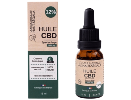 Laboratório Alto Ségala Óleo Cbd Spectre Grande 12% Natural 15 Ml LABORATOIRE DU HAUT-SÉGALA