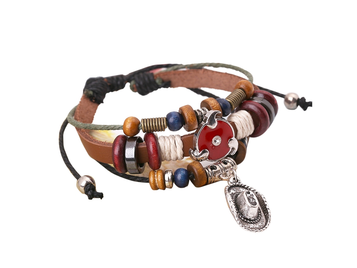 Pulseira Punk Vintage Simples Unissex Estilo Alternativo