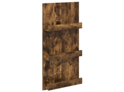 Conjunto 1 Suporte Para Revistas Vidaxl Castanho Derivados De Madeira (51 X 11 X 102 Cm)