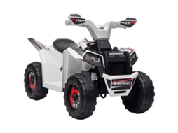 Quadriciclo Elétrico 6v, 70×41,5×48,5cm, Branco